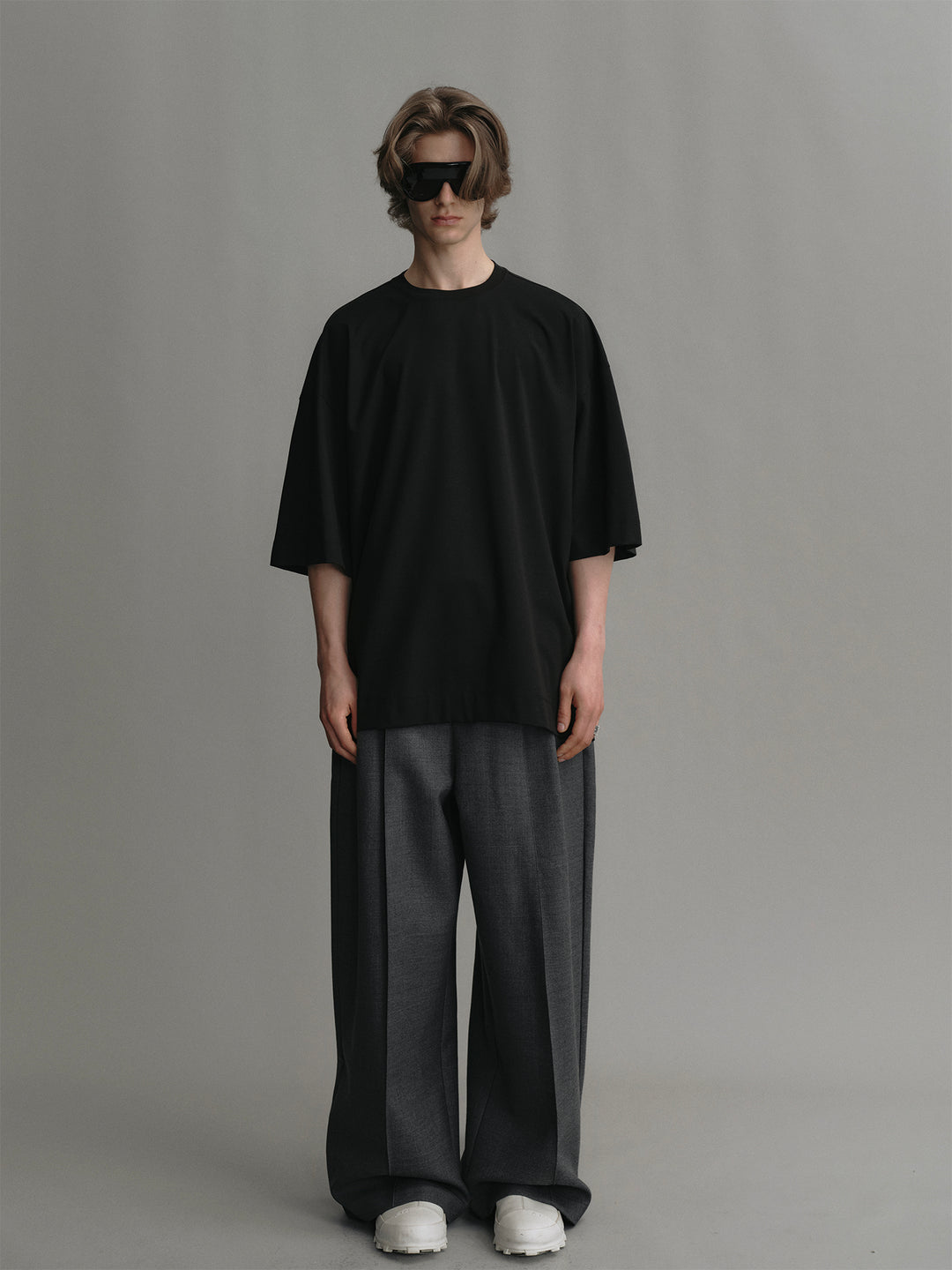 Oversized T-shirt Made Of Pima Cotton Lycra And Mulberry Silk