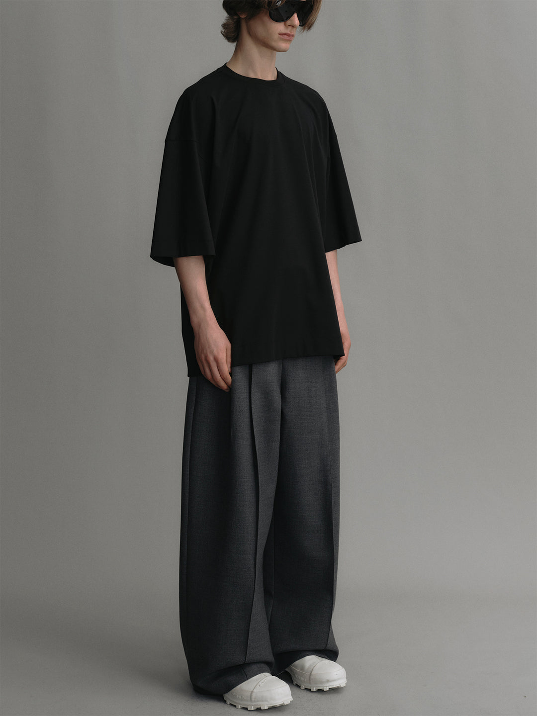 Oversized T-shirt Made Of Pima Cotton Lycra And Mulberry Silk