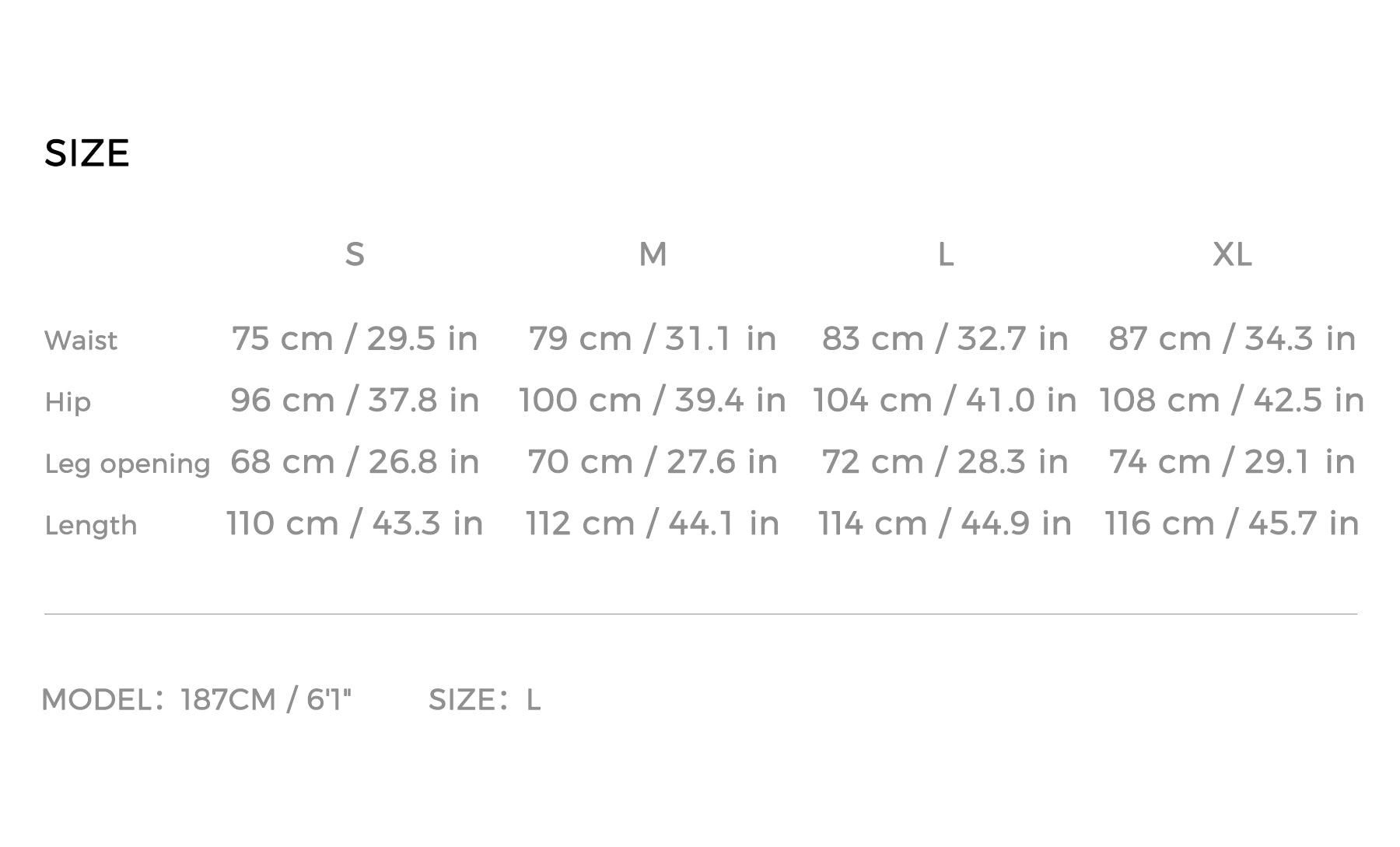 Size Guide