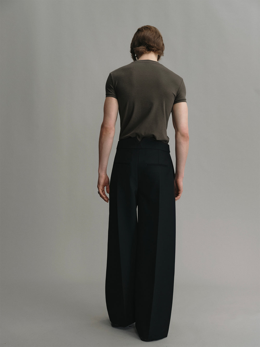 High-waisted Wool Wide-leg Sailor Trousers