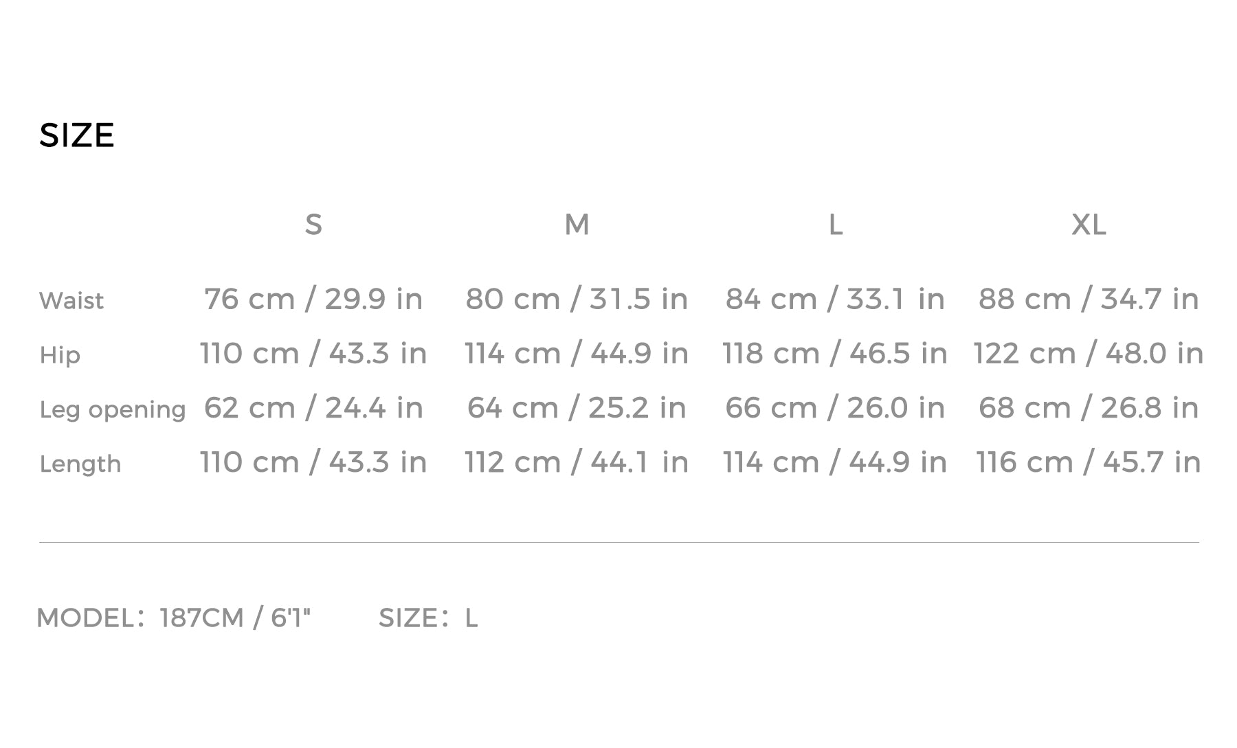Size Guide