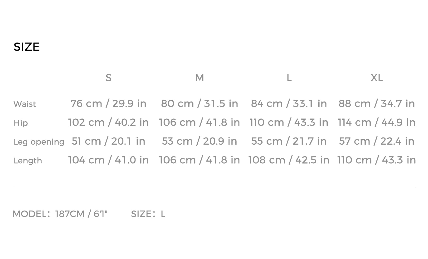 Size Guide