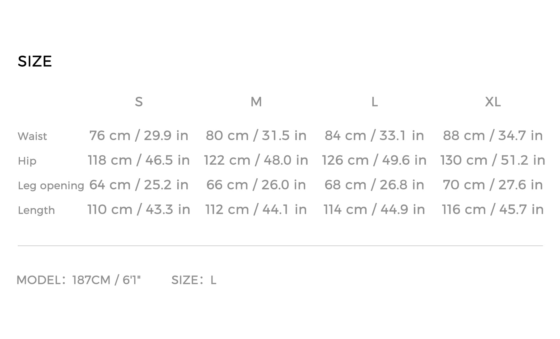 Size Guide