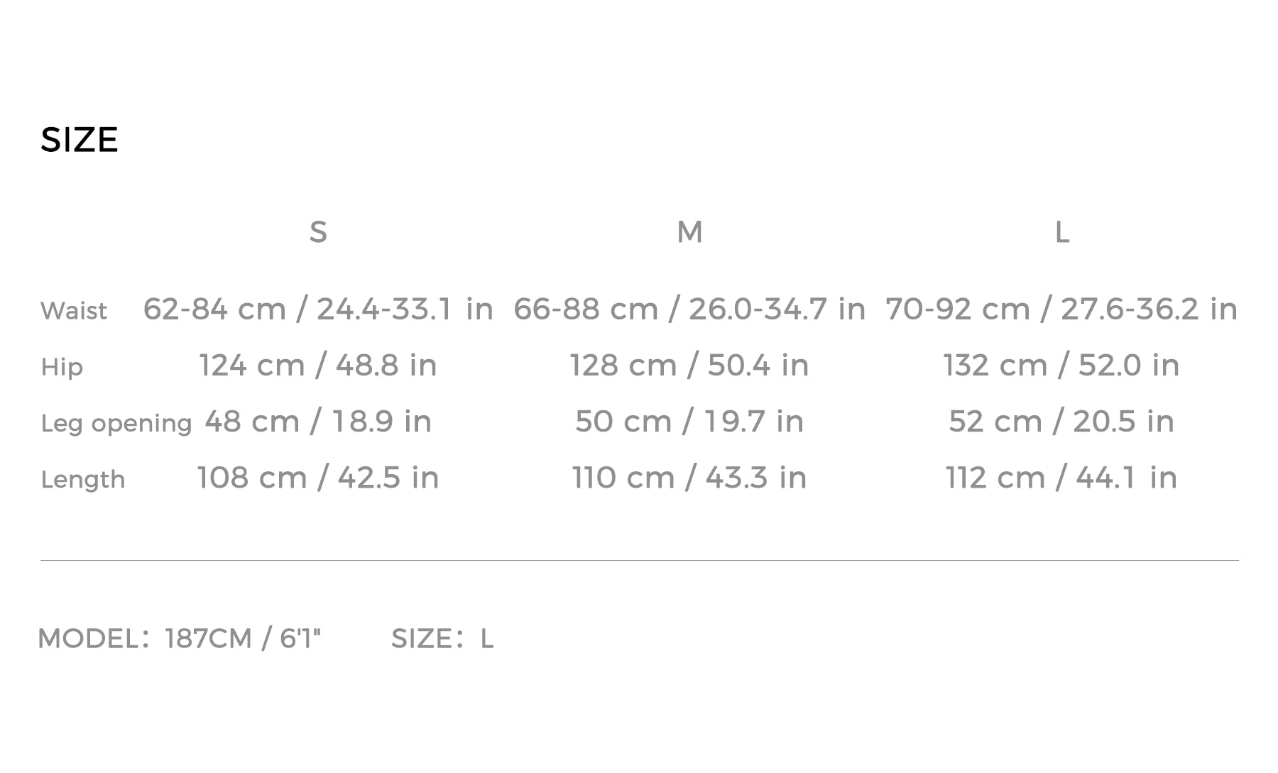 Size Guide