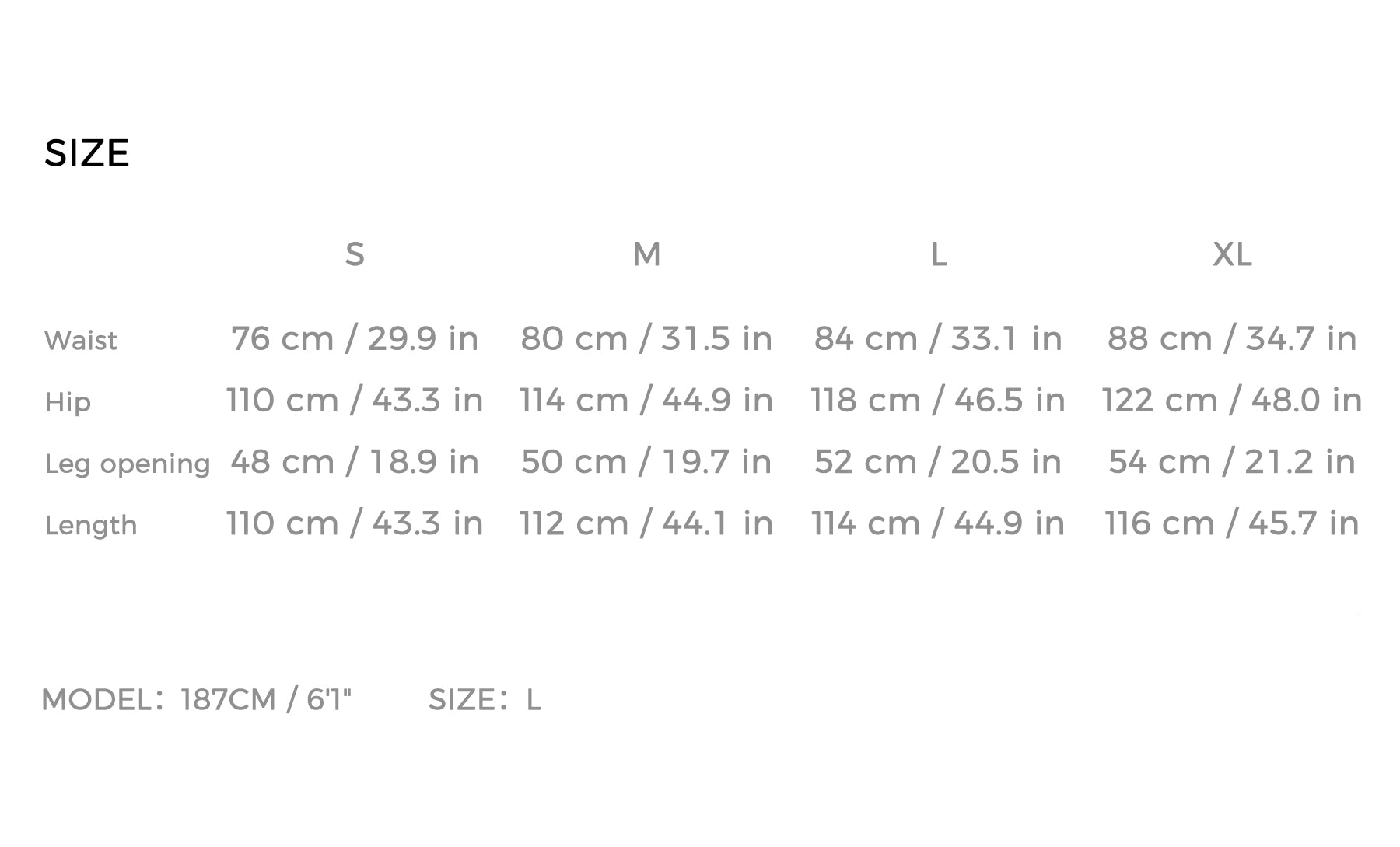 Size Guide