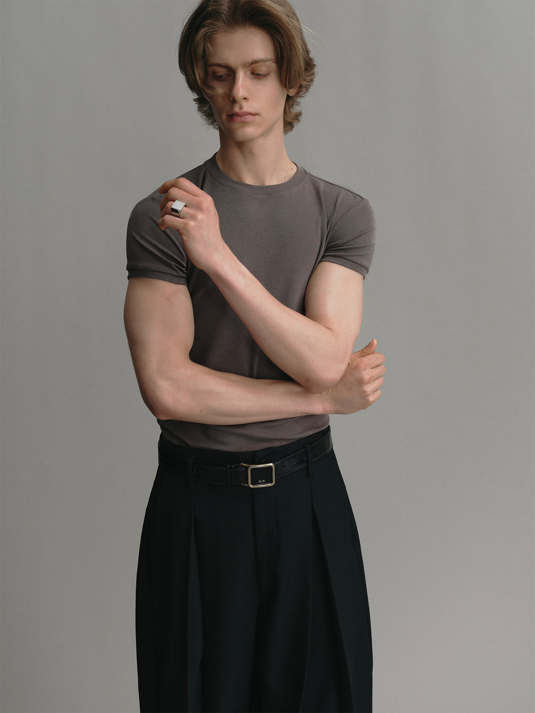 Classic Slim-fit Stretch T-shirt with Lyocell Fabric