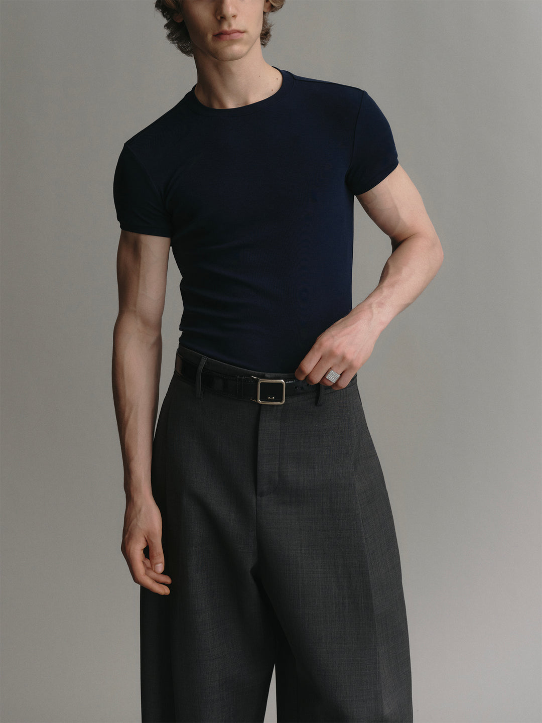 Classic Slim-fit Stretch T-shirt with Lyocell Fabric