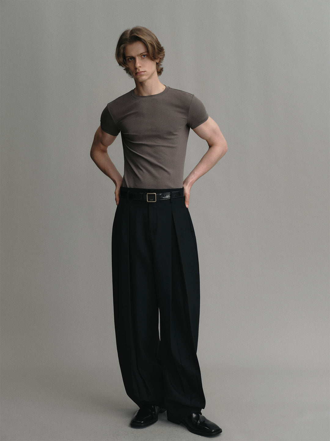 Classic Slim-fit Stretch T-shirt with Lyocell Fabric